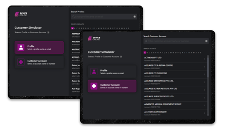 DOCS_Select profiles DOCS_Select profiles